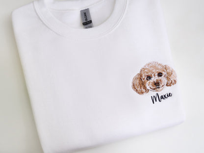 Custom embroidered pet sweatshirt