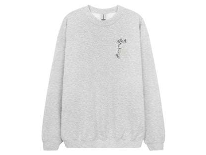 Custom Line Art Embroidered Sweatshirt